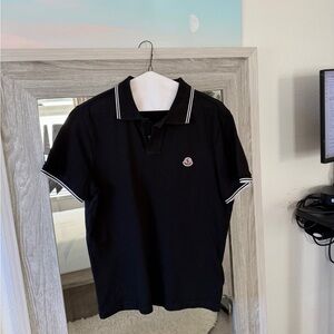 Moncler Black Polo Shirt